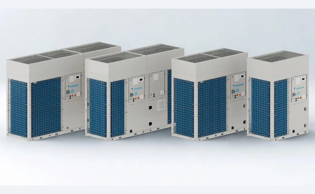 Daikin breidt R-290-warmtepompen uit tot 2.000 kW met hoge uitstoottemperatuur