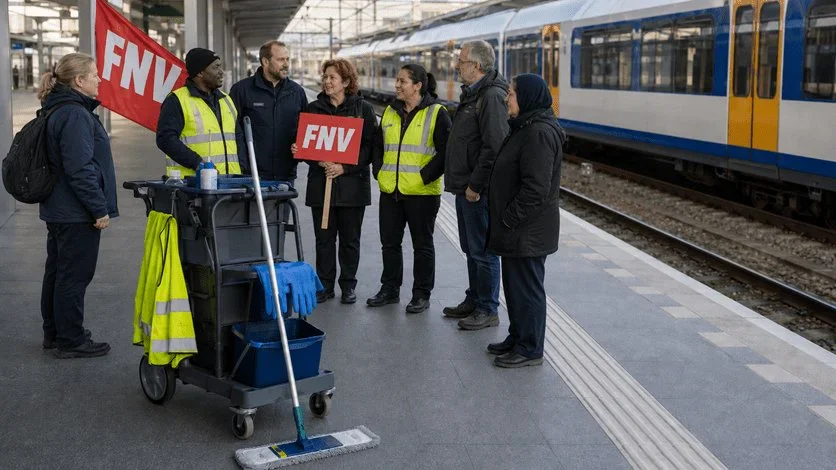 FNV roept schoonmakers tot staking op 24 juni in landelijke actie