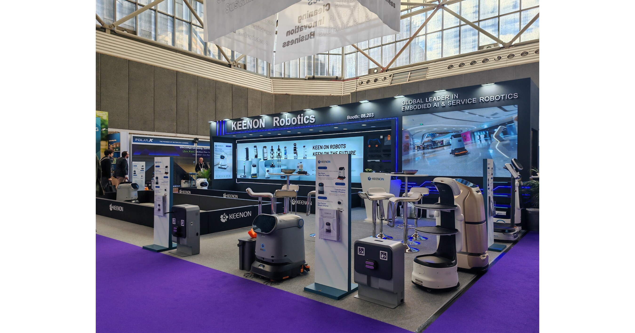 KEENON Robotics lanceert KLEENBOT C55, C40 en C30 met multi-robot vlootinzet